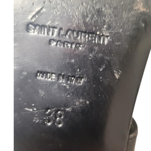 👓✨ Saint Laurent Studded Fringe Leather Sandals – Size 38 (US 7.5) ✨👓 - Picture 15 of 15